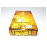 Box of 7mm-08 REM 140-grain Fusion cartridges,