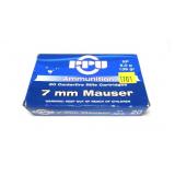 Box of 7mm Mauser 139-grain SP cartridges,