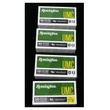 4- Boxes of 9mm Luger 115-grain FMj cartridges,