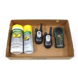 Lot, pair of walkie-talkies, Cass Creek predator