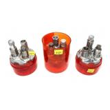 Lot, 3 Lee 3-hole quick change turrets with