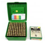 Lot: RCBS .300 WBY Mag die set and Case of brass,