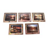 5- Terry Redlin 7" x 9" Limited Edition ceramic