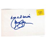 Jane Seymour, actress, autograph on 3x5 card