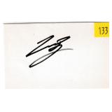 Leonardo DiCapprio, actor, autograph on 3x5 card