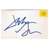 Jackson Browne, singer, autograph on 3x5 card