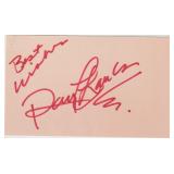 Ray Charles, singer, autograph on 3" x 5" card