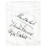 Lot, 6 autographs on paper: Glenda Farrell, Alan