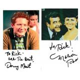 Marian Ross& Donny Most, actors, autographs on