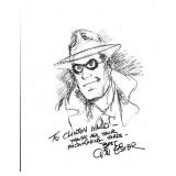 Will E. Eisner, autograph on print of "The Spirit"