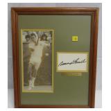Ivan Lendl framed & matted photo & 3x5 card