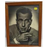 Humphrey Bogart, autographed "Bogie" on framed