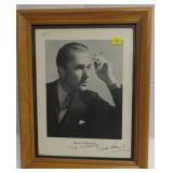 Brian Aherne, actor, autograph on 9x12 framed