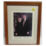 Hillary & Bill Clinton autographs (probably by