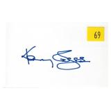 Kenny Rogers, singer, autograph on 3x5 card