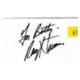 Ray Stevens, Country Singer, autograph on 3x5 card