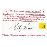 Bobby Thomson, Baseball Player, "The shot heard