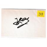 John Cleese, actor, autograph on 3x5 card