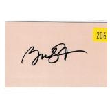 Bridget Fonda, actress, autograph on 3x5 card