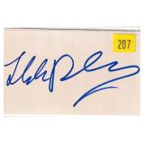 Itzhak Perlman, violinist, autograph on 3x5 card