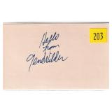 Gene Wilder, actor, autograph on 3x5 card