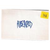 Al Hirschfield, cartoonist, autograph on 3x5 card