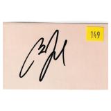 Billy Joel, singer, autograph on 3x5 card