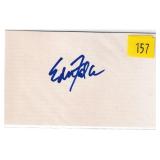 Edie Falco, actress, autograph on 3x5 card