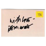 Demi Moore, actress, autograph on 3x5 card