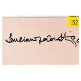 Luciano Pavarotti, Opera Tenor, autograph on 3x5