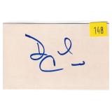 David Caruso, actor, autograph on 3x5 card