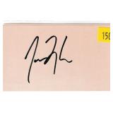 James Taylor, singer, autograph on 3x5 card