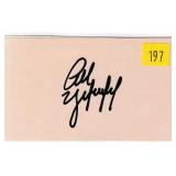 Art Garfunkel, singer, autograph on 3x5 card