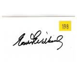 Esther Williams, swimmer/actress, autograph on 3x5