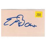 Ellen Barkin, actress, autograph on 3x5 card