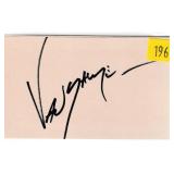 Jean-Claude Van Damm, actor, autograph on 3x5 card