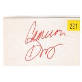 Cameron Diaz, actress, autograph on 3x5 card