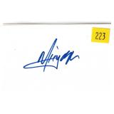Mick Jagger, singer, autograph on 3x5 card