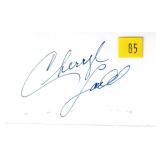 Cheryl Ladd, actress, autograph on 3x5 card