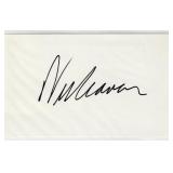 Wes Craven, director, autograph on 3" x 5" card