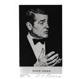 Francis Lederer, actor, autograph on 3 1/2 x 5 1/2