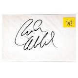 Paula Abdul, singer, autograph on 3x5 card