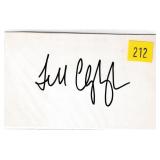 Jill Clayburgh, actress, autograph on 3x5 card