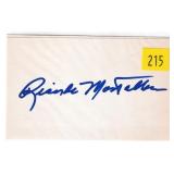 Ricardo Montalban, actor, autograph on 3x5 card
