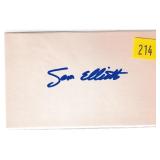 Sam Elliott, actor, autograph on 3x5 card