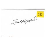 George "Spanky" McFarland (Our Gang), autograph on