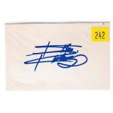 Keith Richards, guitarist, autograph on 3x5 card