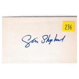 Cybill Shepherd, actress, autograph on 3x5 card