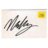 Neil Young, guitarist, autograph on 3x5 card