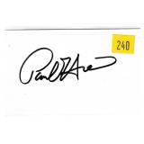 Paul Hogan, actor, autograph on 3x5 card